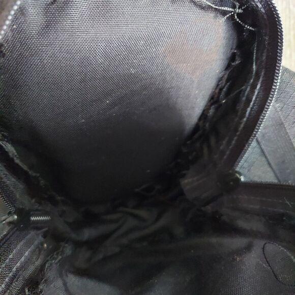 VTG 90s JanSport US Made Black Retro Hike Bottle Holder Zip Fanny Pack Waist Bag - Picture 5 of 5